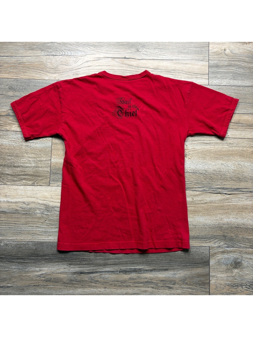 RADIOHEAD ロングスリーブTシャツ 赤 RADIOHEAD ロングスリーブTシャツ